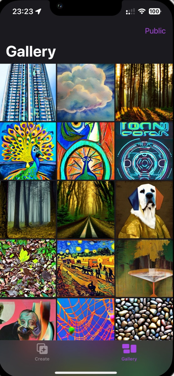 The public gallery of wallpapers made by other people