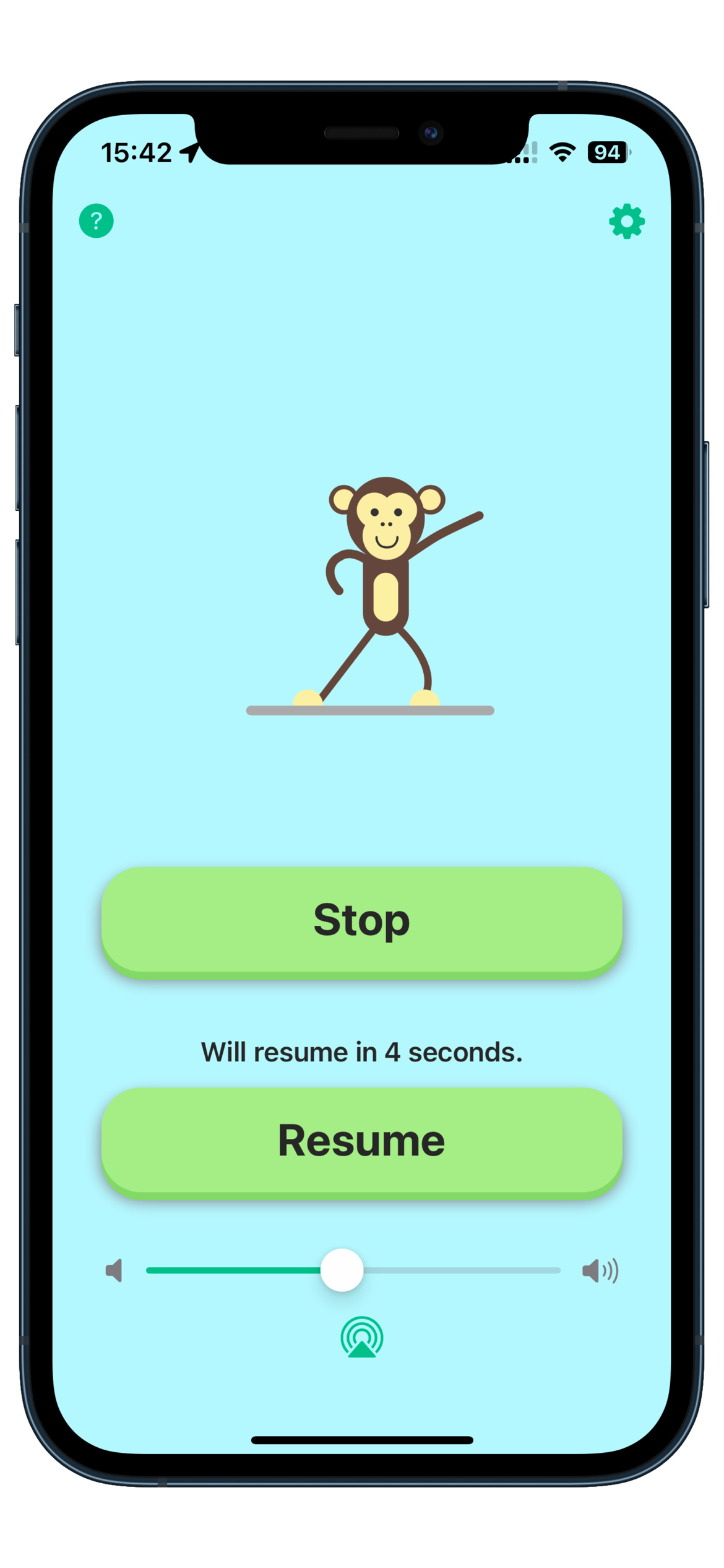 Musical Chairs App Music Controls