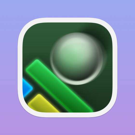 The Ball Breaker icon with iOS 26 corners, a thick white border and a shadow