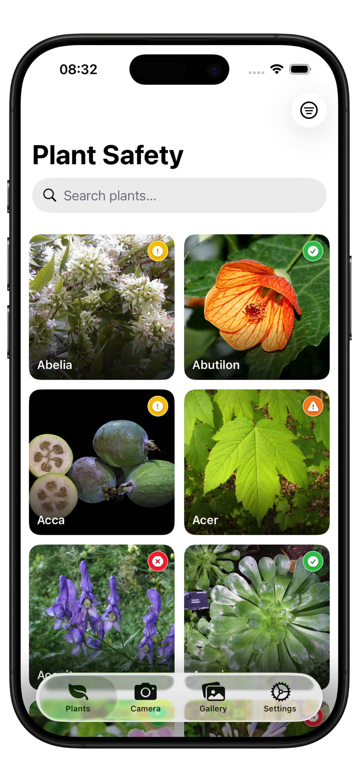 TortoScope identifying a plant from a photo