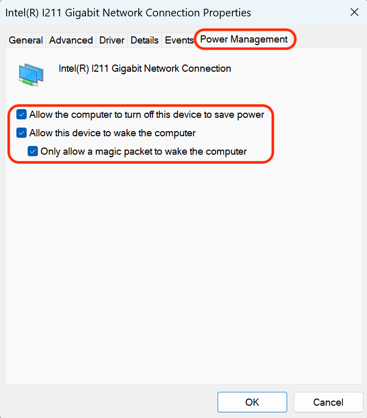 Setting Power Management Preferences